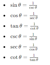 Reciprocal Identities