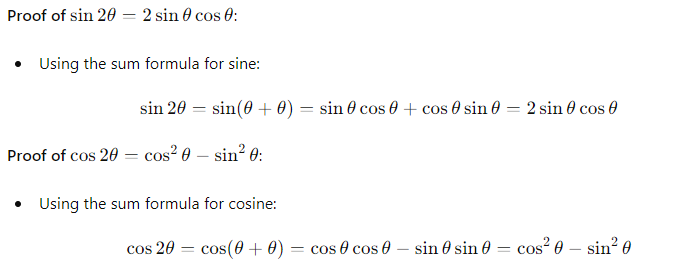 Trigonometric Identities Proofs