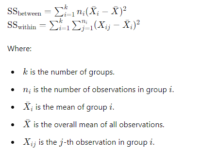 ANOVA Formula